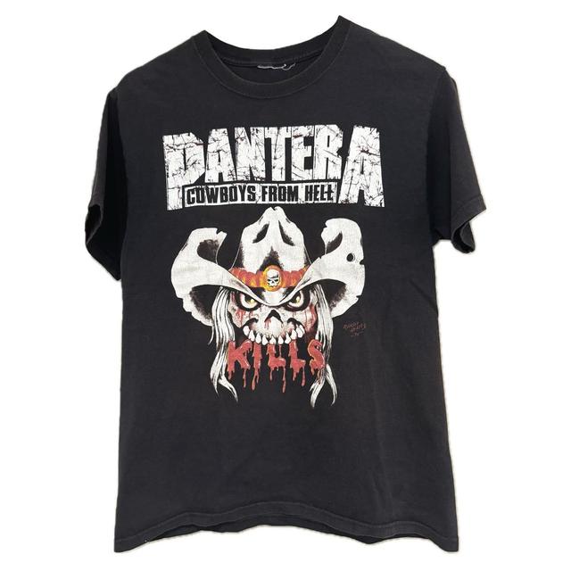 Vintage Men's T-shirt - Black/White - L on Productcaster.