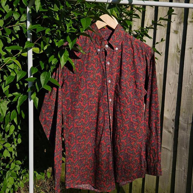 Men's Shirt - Red/Multi - S on Productcaster.