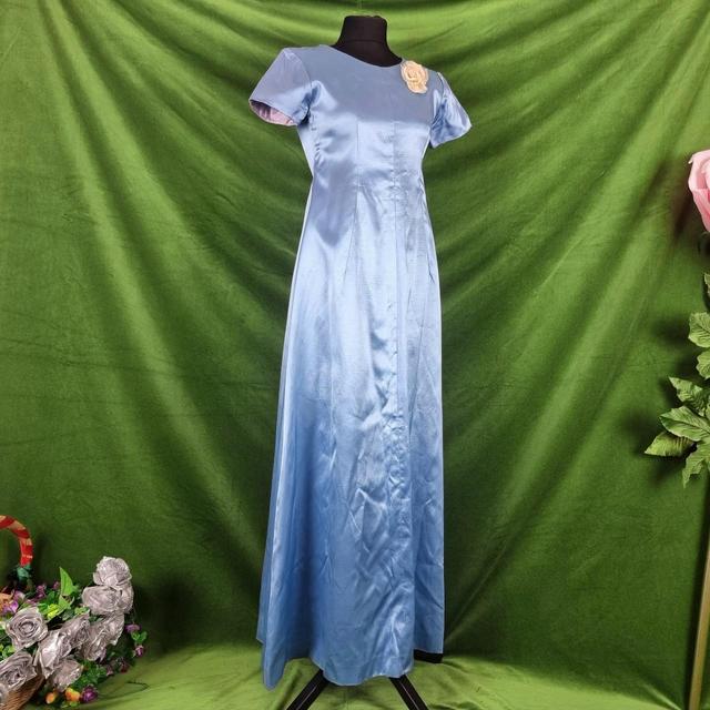 Vintage Women's A-line Dress - Blue - 6 on Productcaster.