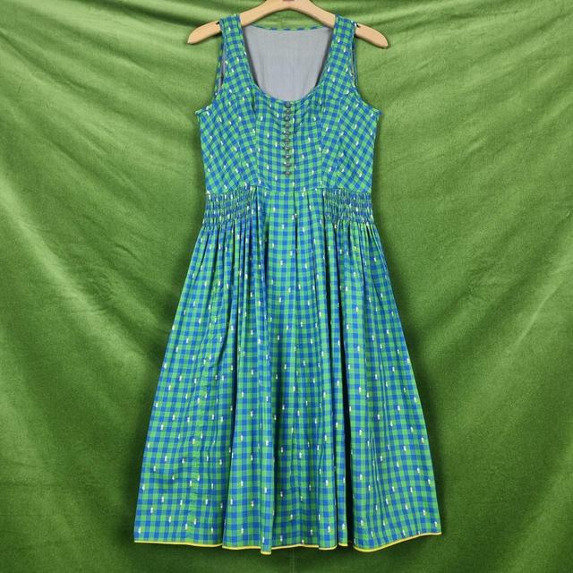 Vintage Women's A-line Dress - Blue - 10 on Productcaster.