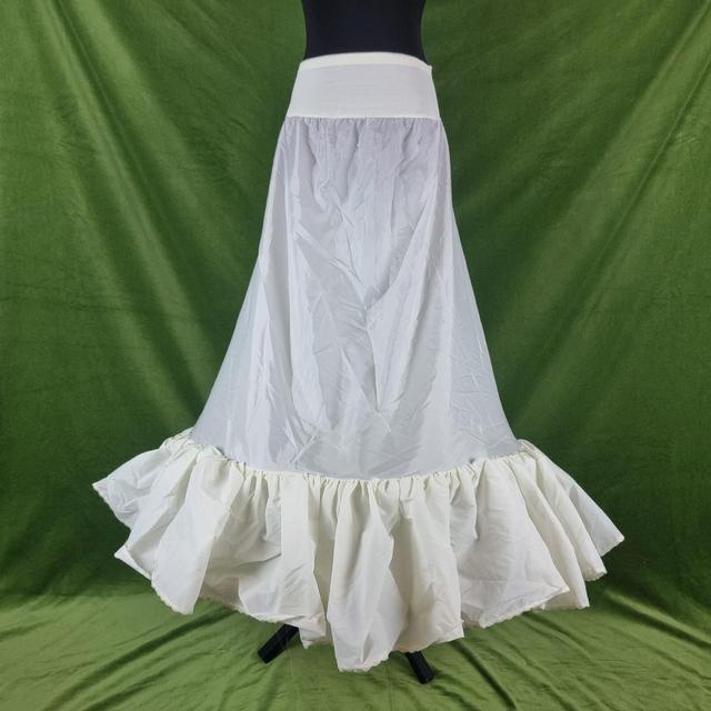 Vintage Women's Maxi Skirt - White - S on Productcaster.