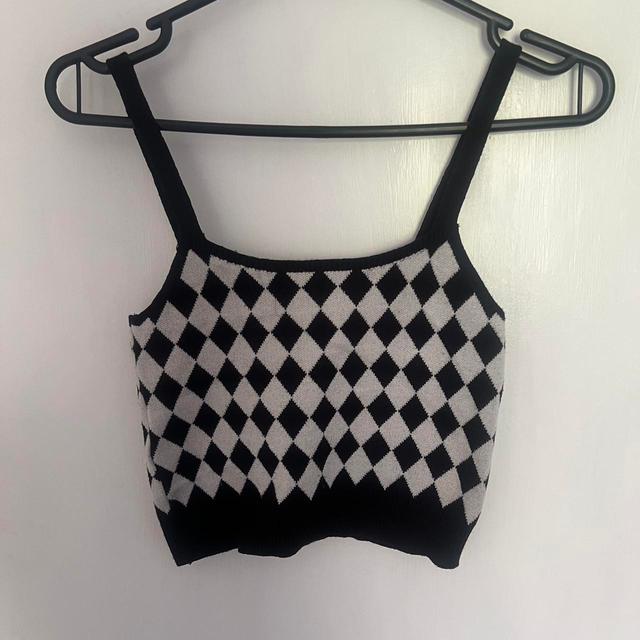 Mango Women's Crop top - Black/White - XS on Productcaster.