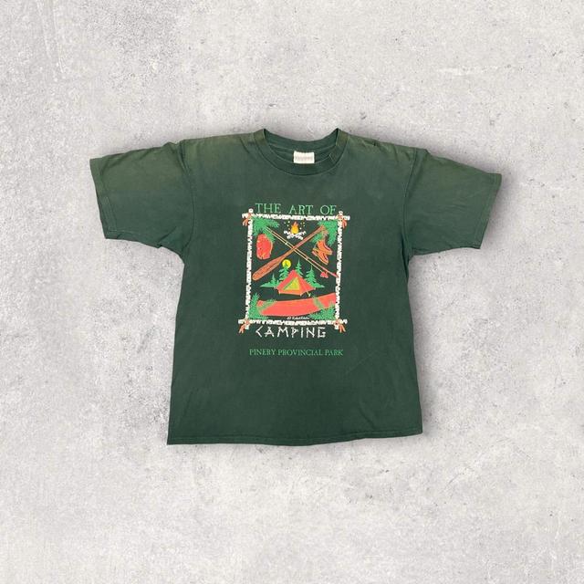 American Vintage Men's T-shirt - Green - L on Productcaster.