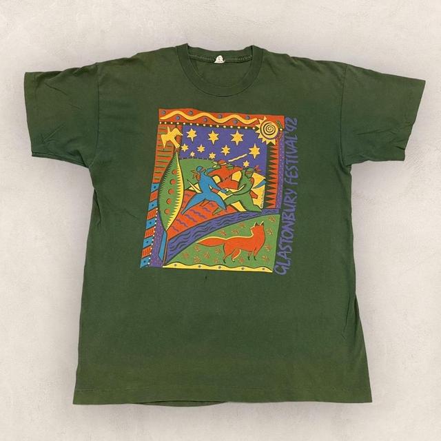 Screen Stars Men's T-shirt - Green - L on Productcaster.