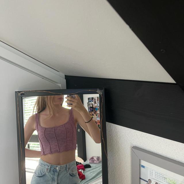 Urban Outfitters Women's Crop top - Purple - S on Productcaster.