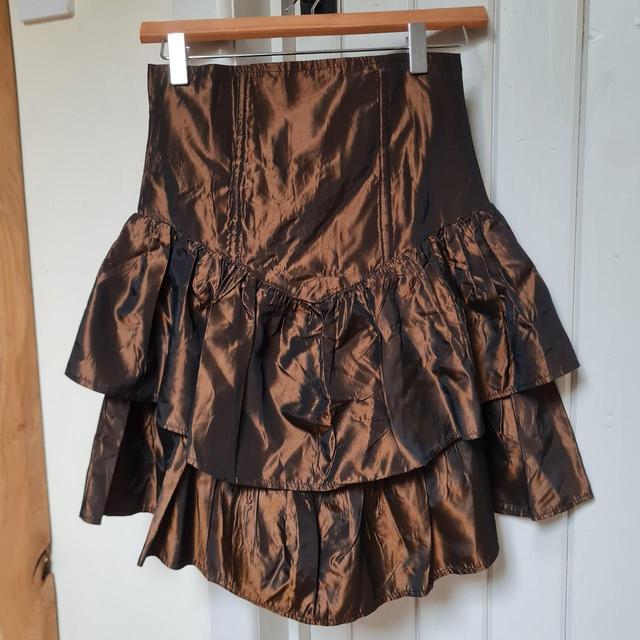 Vintage Women's Skirt - Brown - UK 6 on Productcaster.