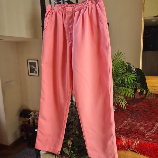 Vintage Women's Trousers - Pink - UK 10 on Productcaster.