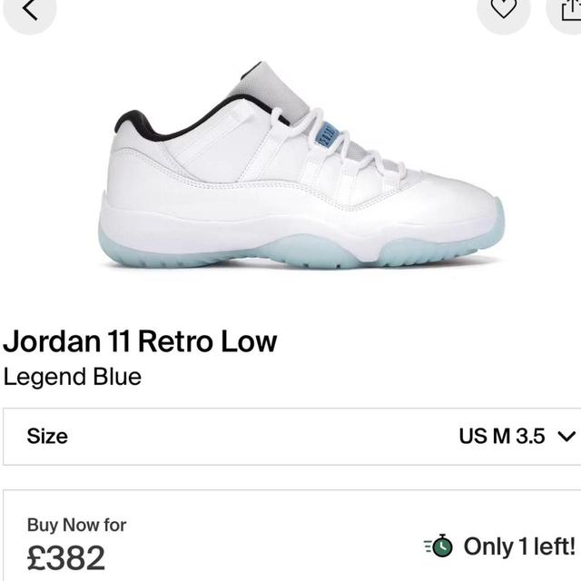 Jordan Women's Trainers - White/Blue - UK 3 on Productcaster.