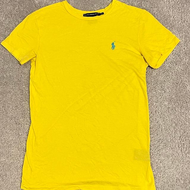 Ralph Lauren Women's T-shirt - Yellow - 6 on Productcaster.