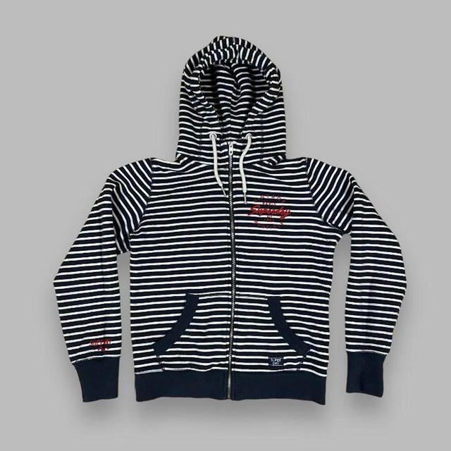 Preloved Women's Hoodie - Navy/White - 14 on Productcaster.