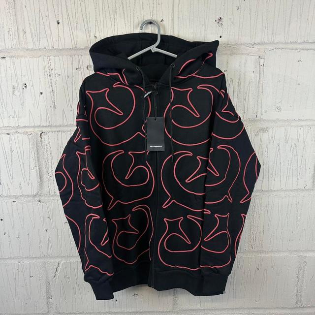 GVNMNT Men's Hoodie - Black/Red - M on Productcaster.