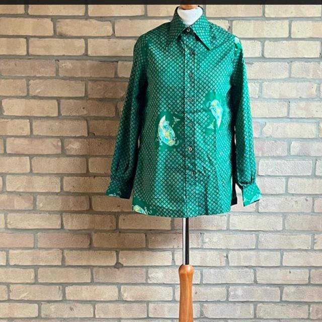 Vintage Women's Shirt - Green - 12 on Productcaster.