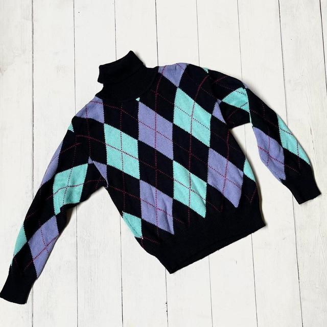 Vintage Women's Jumper - Black/Multi - 12 on Productcaster.