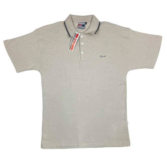 Nike Men's Polo shirt - Cream - L on Productcaster.