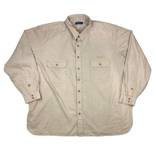 Polo Ralph Lauren Men's Shirt - Cream - XXXXL on Productcaster.