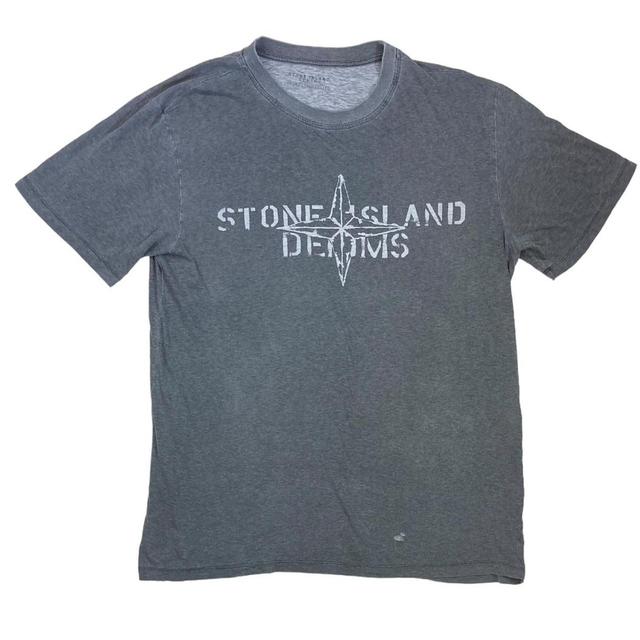 Stone Island Men's T-shirt - Grey - L on Productcaster.