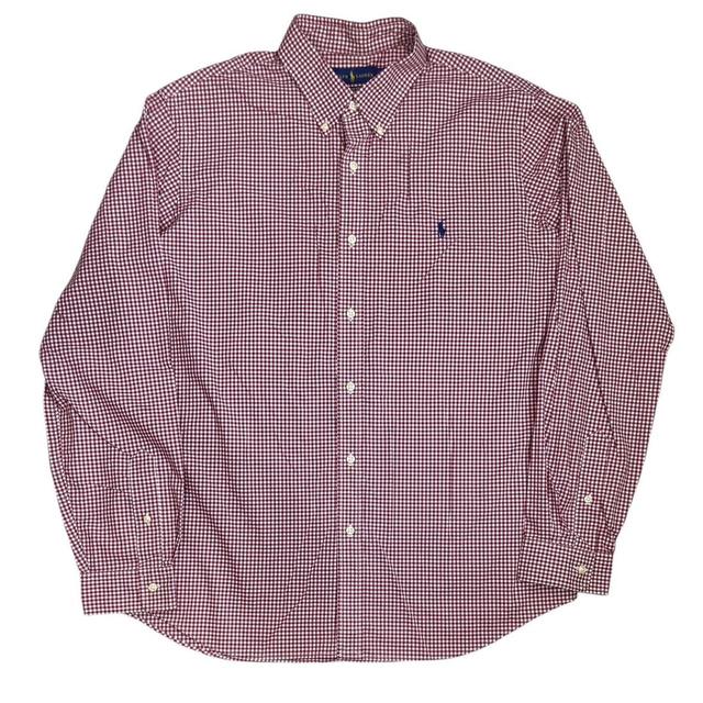 Ralph Lauren Men's Shirt - Red/White - XL on Productcaster.