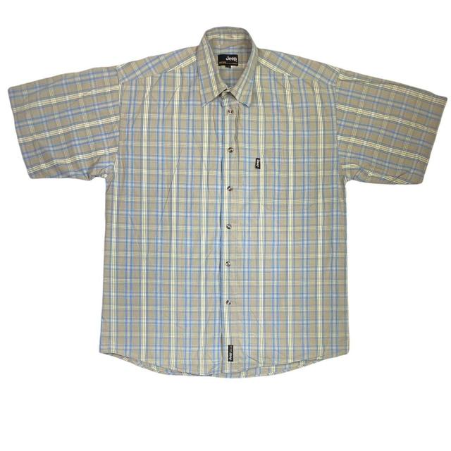 Jeep Men's Shirt - Green/Blue - M on Productcaster.