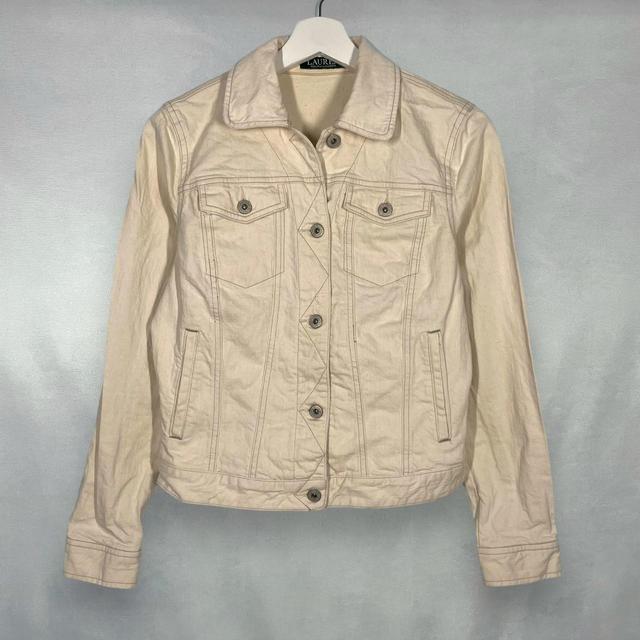 Ralph Lauren Women's Bomber Jacket - Cream - S on Productcaster.