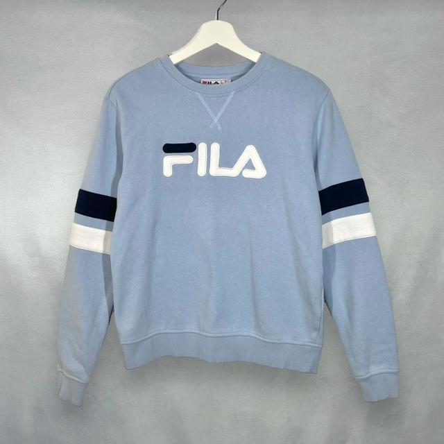 Fila Women's Sweatshirt - Blue - S on Productcaster.