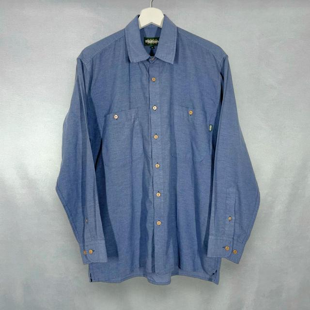 Preloved Men's Shirt - Blue - S on Productcaster.