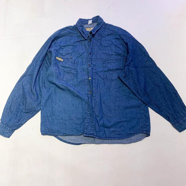 Vintage Men's Shirt - Blue - XL on Productcaster.