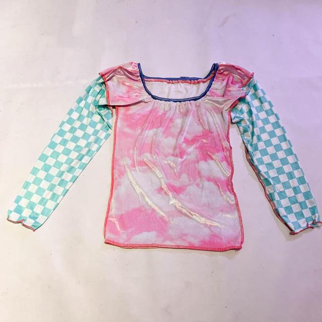 Custom Women's T-shirt - Blue/Pink - S on Productcaster.