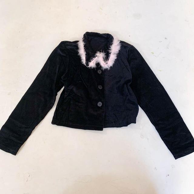 Vintage Men's Party Jacket - Black/Pink - S on Productcaster.