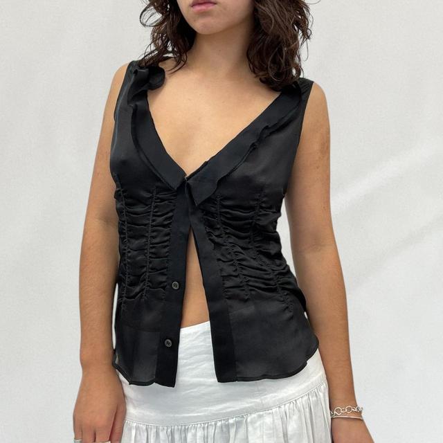 Prada Women's Vest - Black - L on Productcaster.