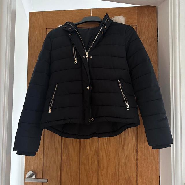 Topshop Women's Puffer - Navy - UK 12 on Productcaster.