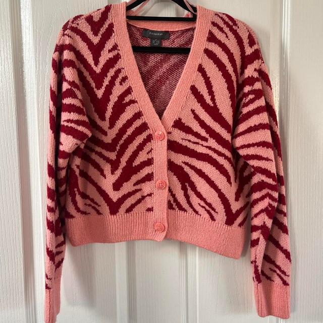 Primark Women's Cardigan - Pink/Red - XS on Productcaster.