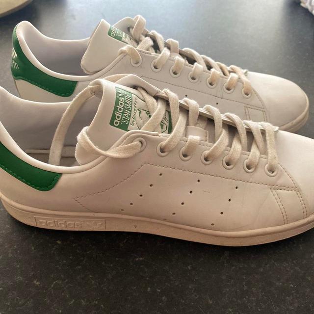 Adidas Men's Trainers - White/Green - UK 8.5 on Productcaster.