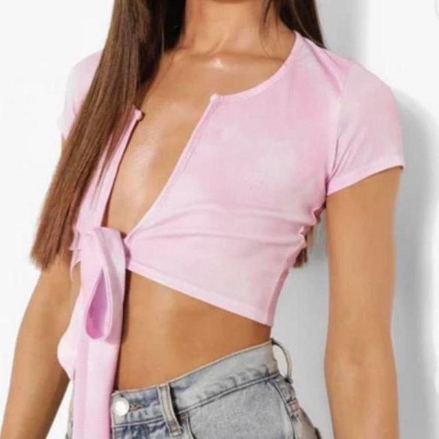 Boohoo Women's Crop top - Pink - 10 on Productcaster.