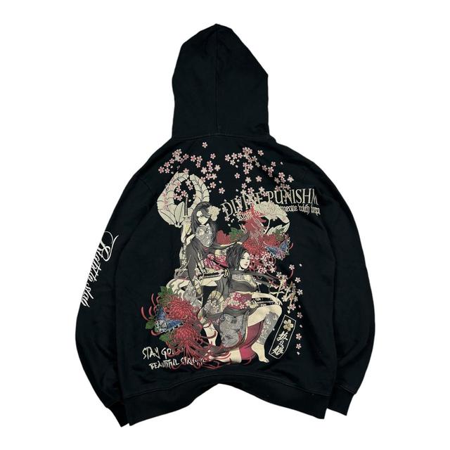 Men's Hoodie - Black - L on Productcaster.