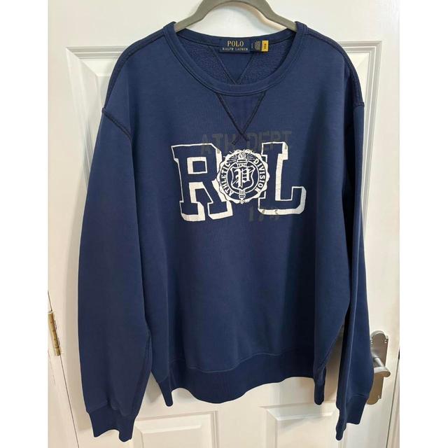 Polo Ralph Lauren Men's Sweatshirt - Blue - L on Productcaster.