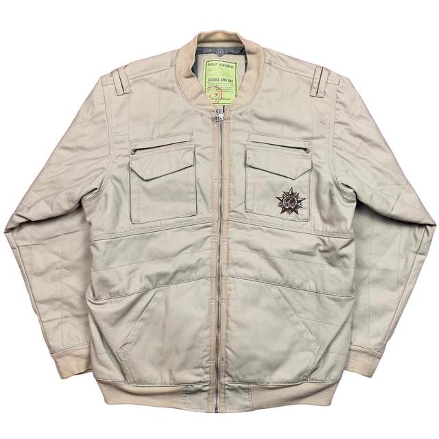 Oakley Men's Bomber Jacket - Cream/Tan - L on Productcaster.