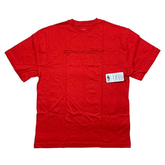 Oakley Men's T-shirt - Red - S on Productcaster.