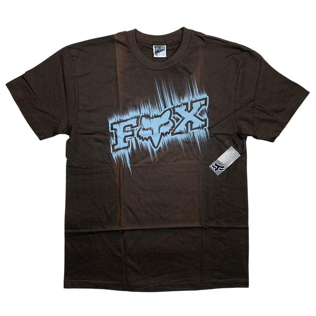 Fox Racing Men's T-shirt - Brown/Blue - L on Productcaster.