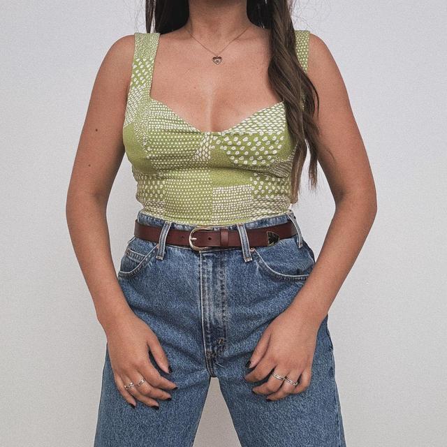 KENDALL + KYLIE Women's Crop top - Green - S on Productcaster.