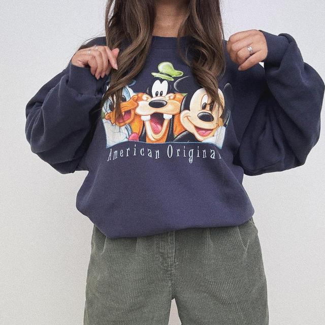 Disney Women's Sweatshirt - Purple/Blue - 14 on Productcaster.