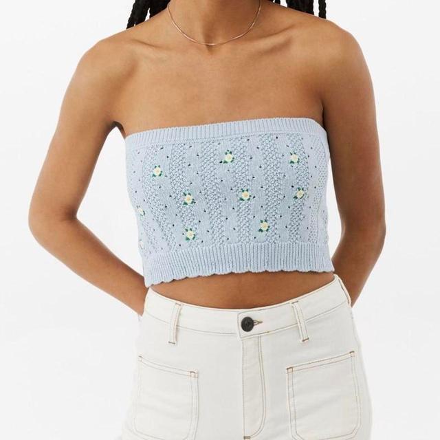 Urban Outfitters Women's Crop top - Blue - S on Productcaster.