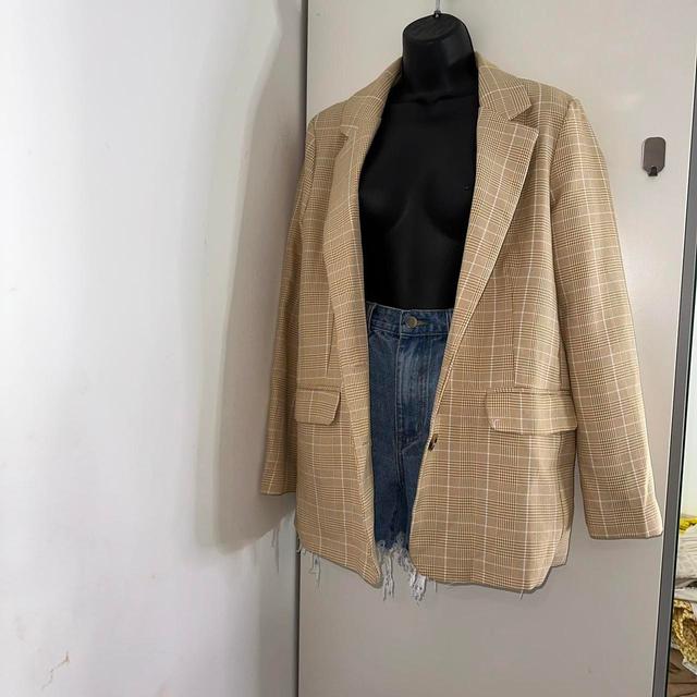 Women's Blazer Jacket - Tan - L on Productcaster.