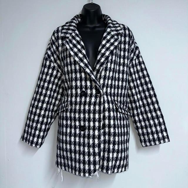 Women's Shacket Jacket - Black/White - XL on Productcaster.