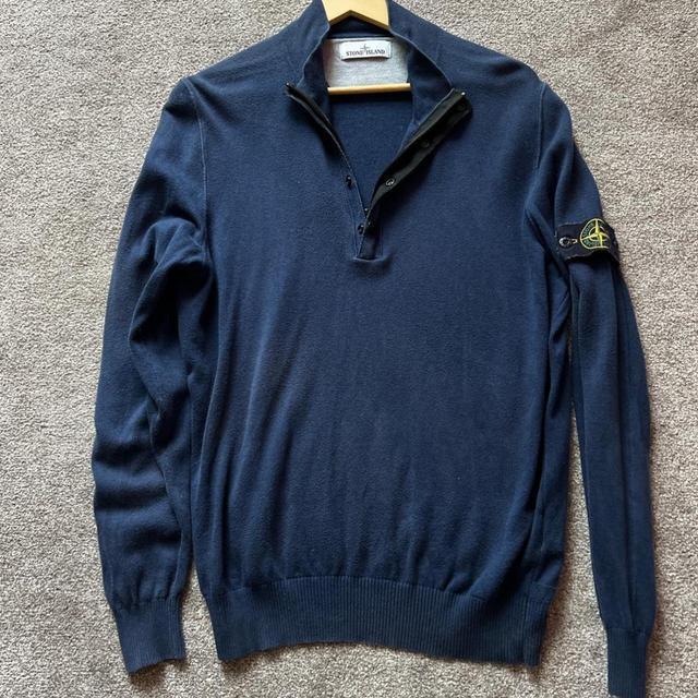 Stone Island Men's Jumper - Navy - XL on Productcaster.