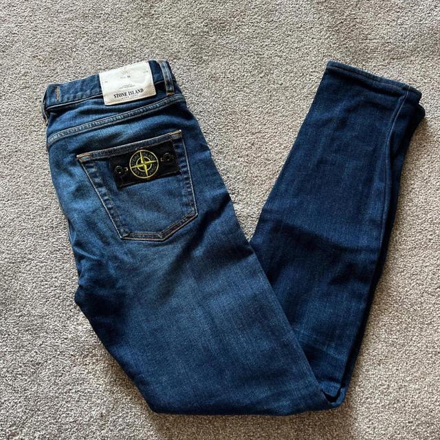 Stone Island Men's Jeans - Blue - 30" on Productcaster.