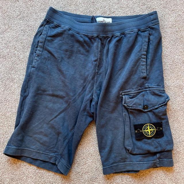 Stone Island Men's Shorts - Navy - L on Productcaster.