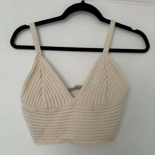 Stradivarius Women's Crop top - Cream - M on Productcaster.