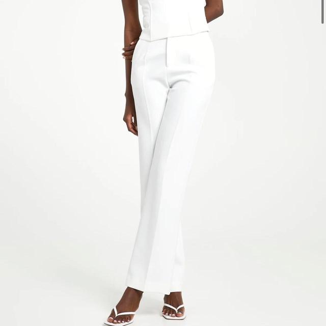 Because Of Alice Women's Trousers - White - XS on Productcaster.