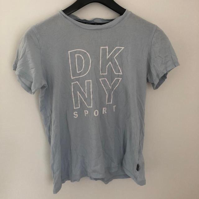 DKNY Women's T-shirt - Blue - S on Productcaster.