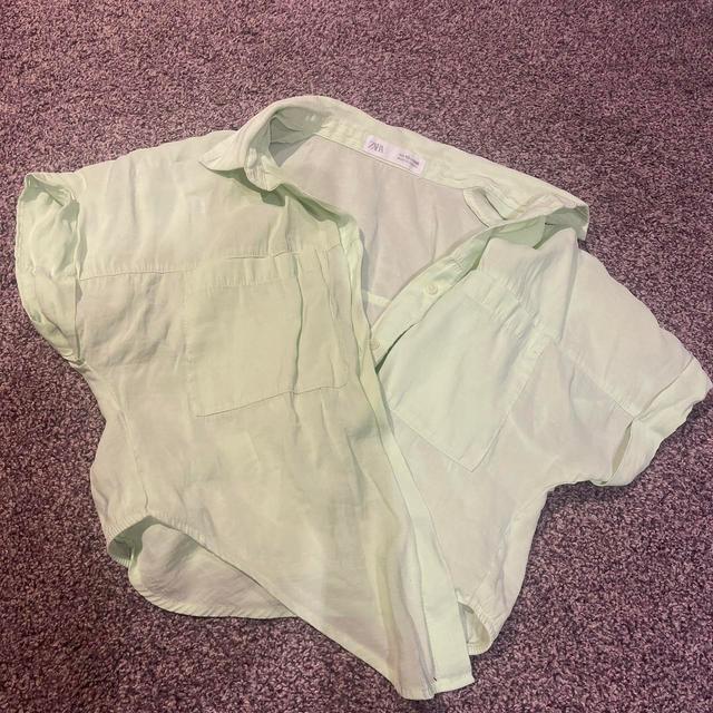 Zara Kids' Shirt - Green - 10 years on Productcaster.